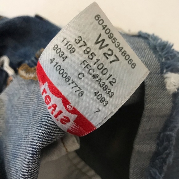 levi’s denim shorts size 27 - Picture 3 of 4